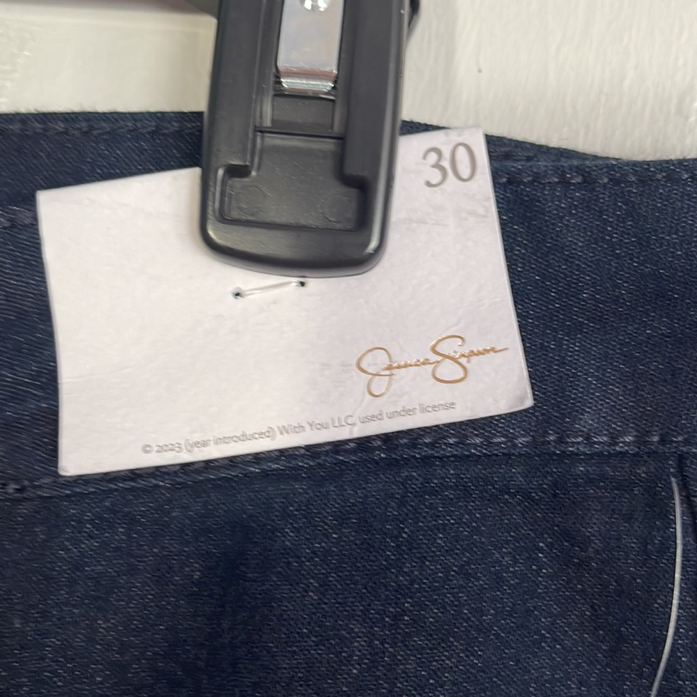 NWT Jessica Simpson Jeans 30 Adored Ankle Skinny Dark Wash Stretch New Rinse - Picture 5 of 10
